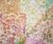 Pink-BeigeMulti Poly Ink Paisley Floral Printed Crinkle Yoryu Chiffon Woven Fabric By the Yard